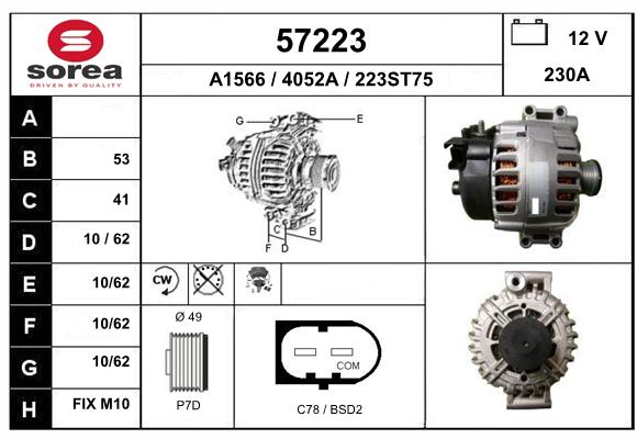 Alternador SEEAC 4052A