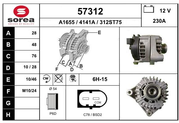 Alternador SEEAC 4141A