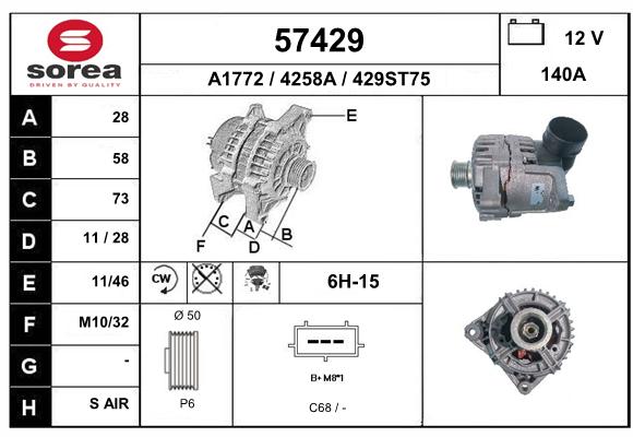 Alternador SEEAC 4258A