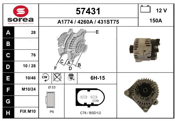 Alternador SEEAC 4260A