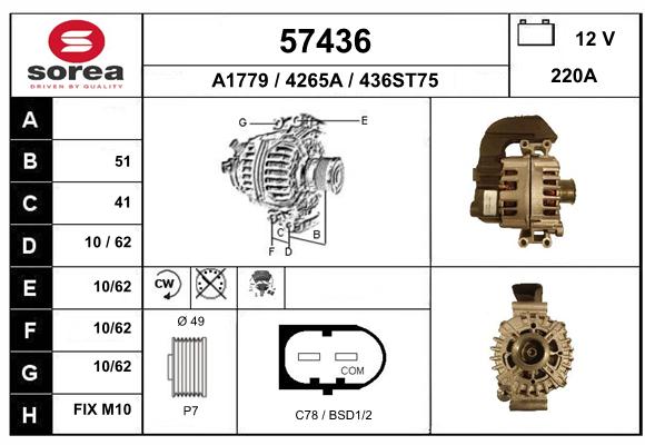 Alternador SEEAC 4265A