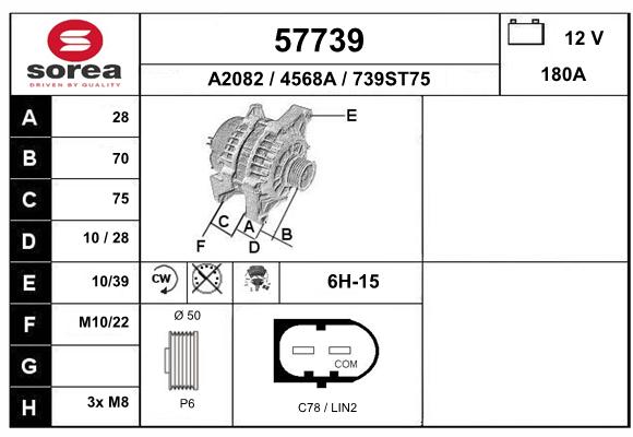 Alternador SEEAC 4568A