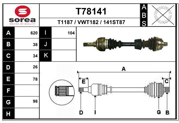 Transmisión SEEAC VWT182