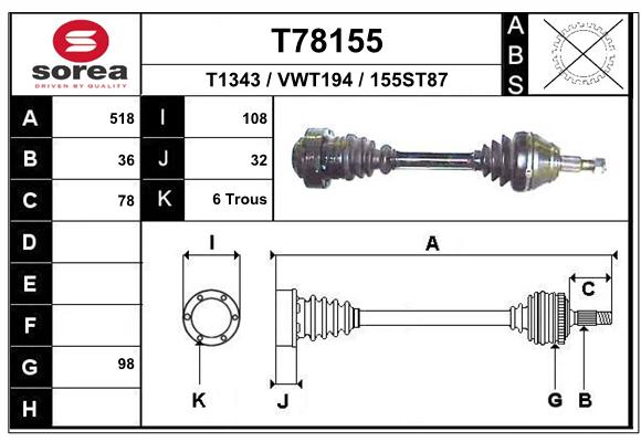 Transmisión SEEAC VWT194