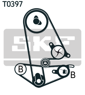 Kit distribucion con bomba de agua SKF VKMC93011