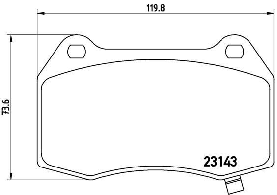 Pastillas de frenos BREMBO P09003