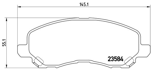 Pastillas de frenos BREMBO P11026