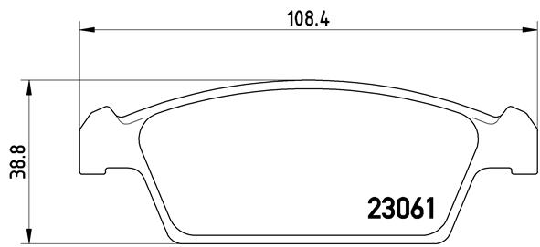 Pastillas de frenos BREMBO P15001