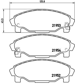 Pastillas de frenos BREMBO P16007