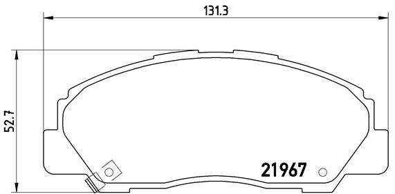 Pastillas de frenos BREMBO P16010