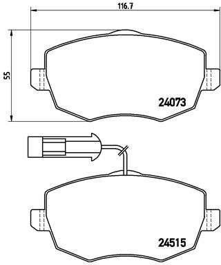 Pastillas de frenos BREMBO P23127