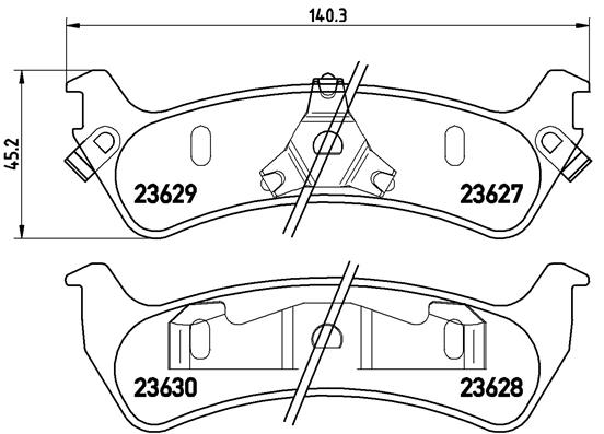 Pastillas de frenos BREMBO P24042