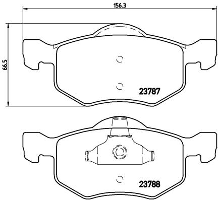 Pastillas de frenos BREMBO P24056