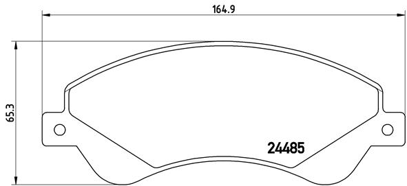 Pastillas de frenos BREMBO P24065