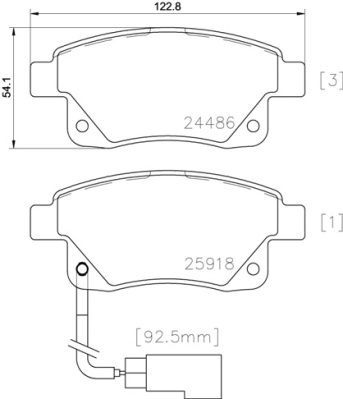 Pastillas de frenos BREMBO P24066