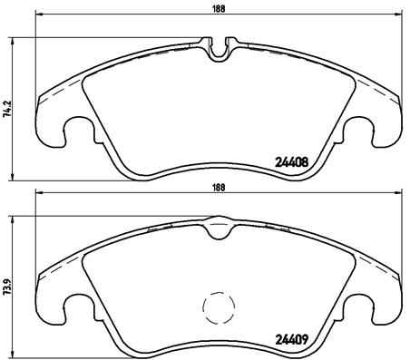 Pastillas de frenos BREMBO P24074