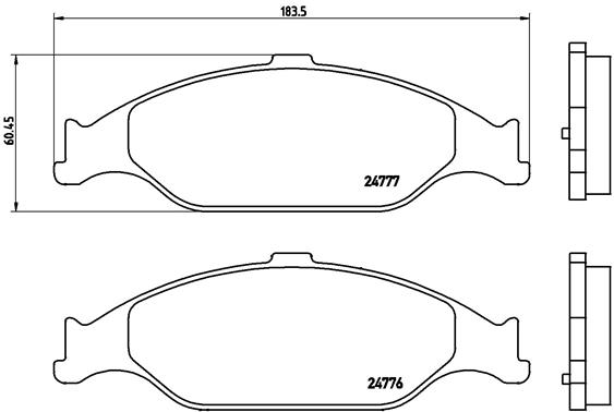 Pastillas de frenos BREMBO P24082