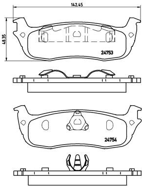 Pastillas de frenos BREMBO P24083