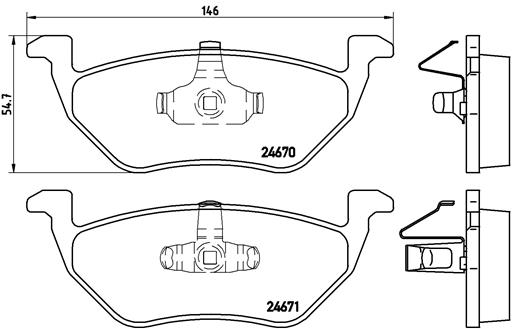 Pastillas de frenos BREMBO P24085