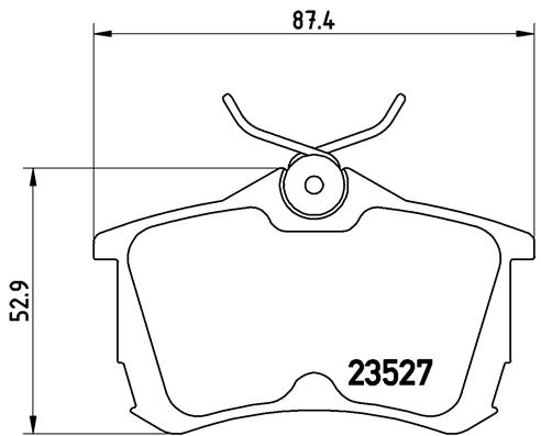 Pastillas de frenos BREMBO P28030