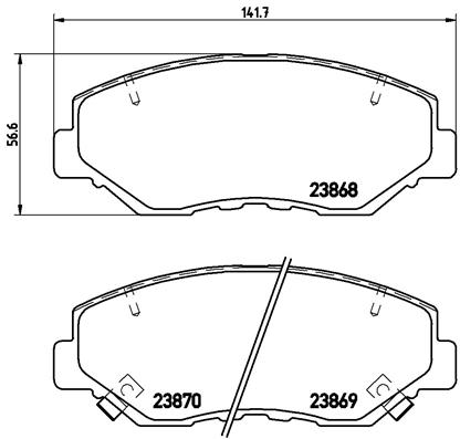 Pastillas de frenos BREMBO P28035