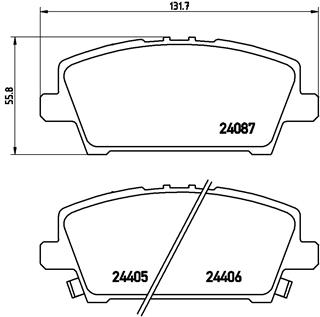 Pastillas de frenos BREMBO P28037