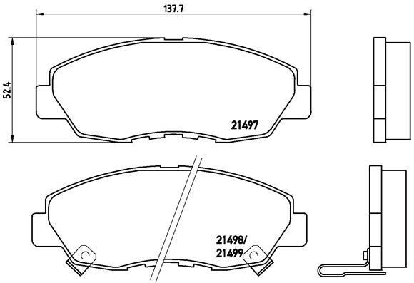 Pastillas de frenos BREMBO P28042