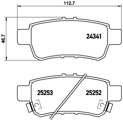 Pastillas de frenos BREMBO P28062