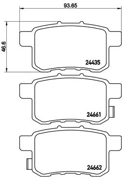 Pastillas de frenos BREMBO P28072