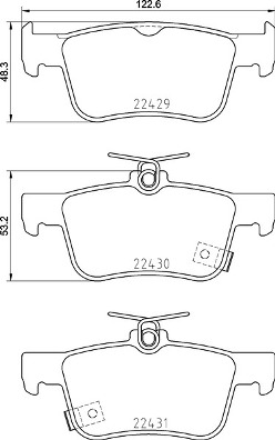 Pastillas de frenos BREMBO P28089