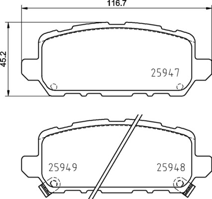 Pastillas de frenos BREMBO P28090