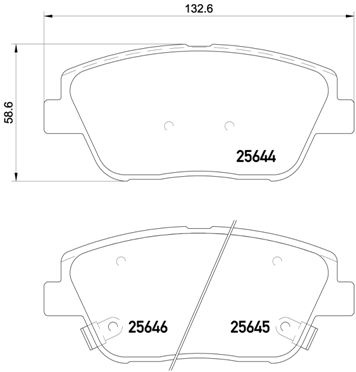 Pastillas de frenos BREMBO P30066