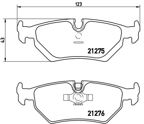 Pastillas de frenos BREMBO P36008