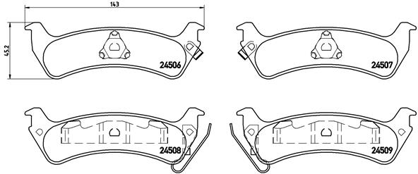 Pastillas de frenos BREMBO P37012