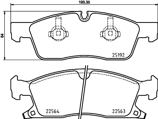 Pastillas de frenos BREMBO P37022