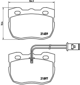 Pastillas de frenos BREMBO P44004