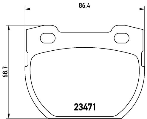 Pastillas de frenos BREMBO P44006