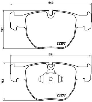 Pastillas de frenos BREMBO P44012