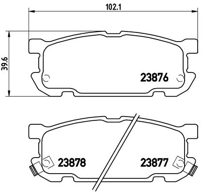 Pastillas de frenos BREMBO P49030