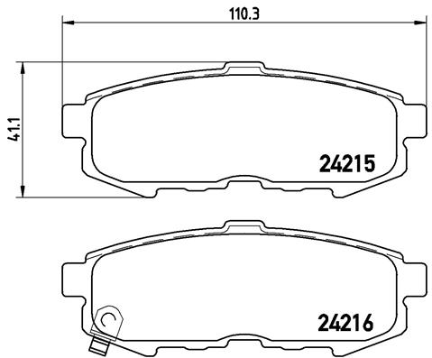 Pastillas de frenos BREMBO P49042