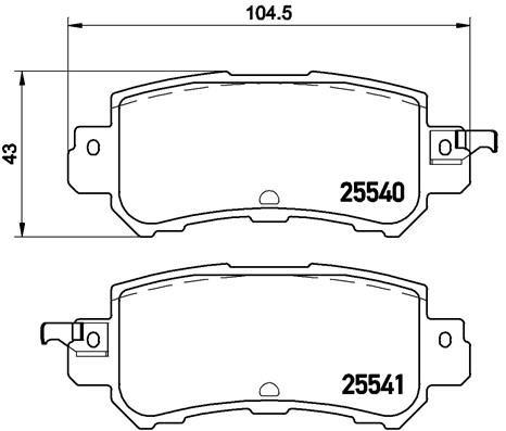 Pastillas de frenos BREMBO P49047