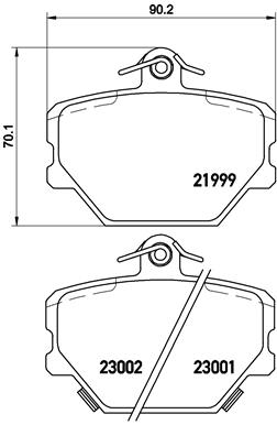 Pastillas de frenos BREMBO P50038