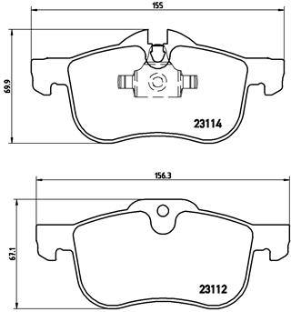 Pastillas de frenos BREMBO P52017