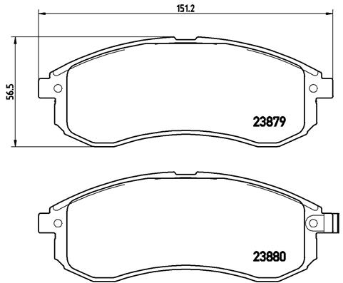 Pastillas de frenos BREMBO P54033