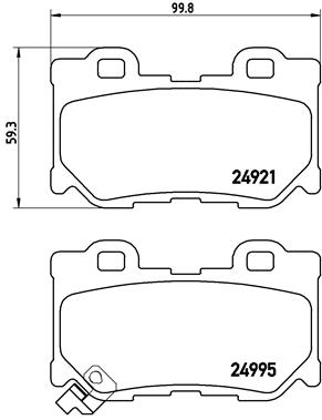 Pastillas de frenos BREMBO P56085