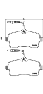 Pastillas de frenos BREMBO P61077