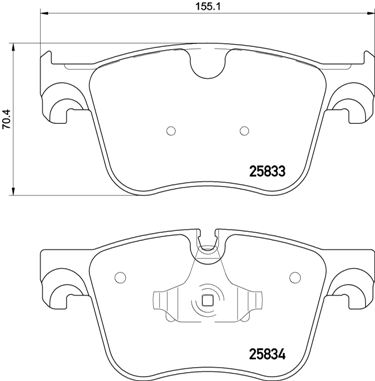 Pastillas de frenos BREMBO P61123