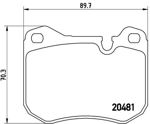 Pastillas de frenos BREMBO P65002