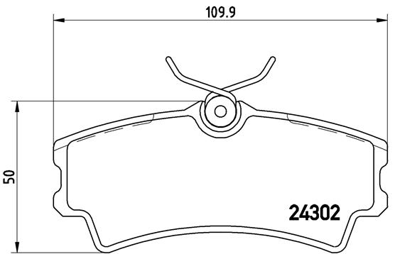 Pastillas de frenos BREMBO P72001