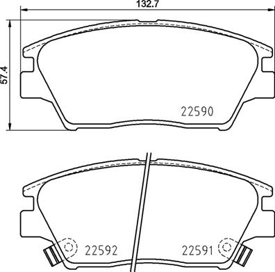 Pastillas de frenos BREMBO P77001